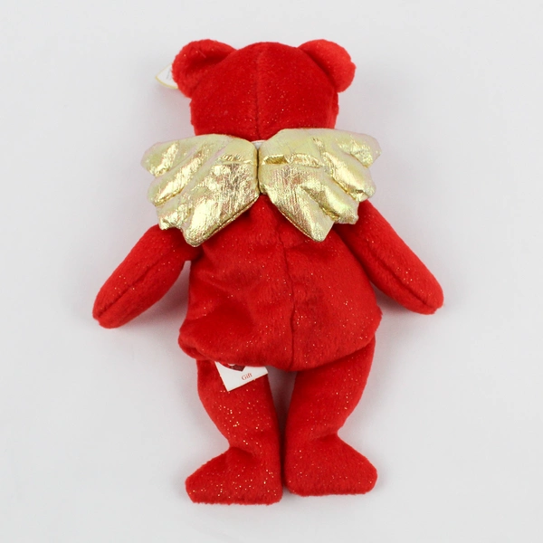 TY Beanie Babies Gift 2003 Red Bear With Gold Wings With Tag Plush Toy