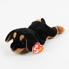 TY Beanie Babies Doby 1996 Black/Brown Doberman Pinscher Dog W/ Tag Plush Toy