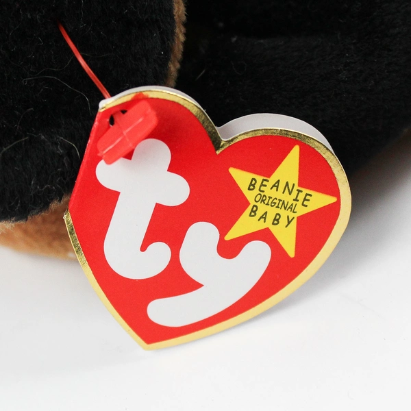 TY Beanie Babies Doby 1996 Black/Brown Doberman Pinscher Dog W/ Tag Plush Toy