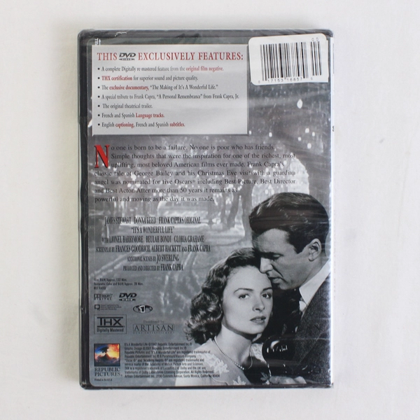 It's A Wonderful Life 1947 DVD Uncut Version James Stewart Donna Reed New Sealed