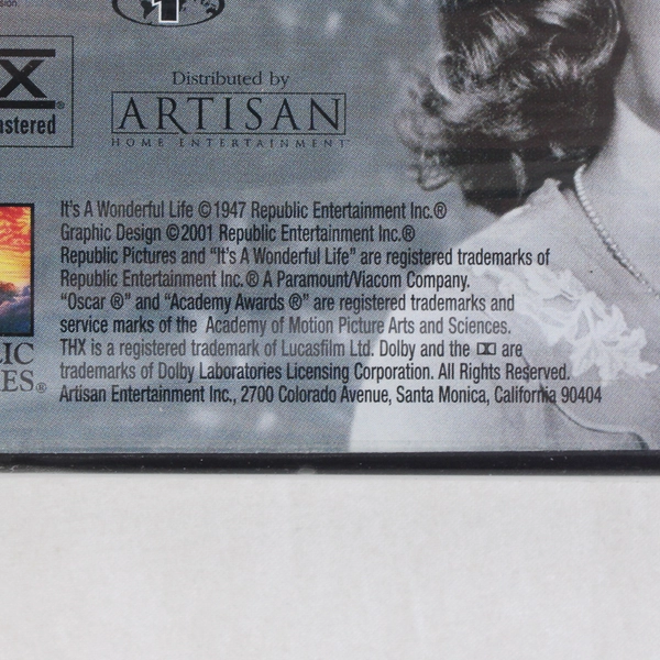 It's A Wonderful Life 1947 DVD Uncut Version James Stewart Donna Reed New Sealed