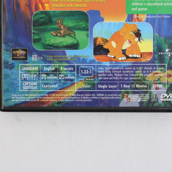 The Land Before Time VII: The Stone of Cold Fire (DVD, 2000)