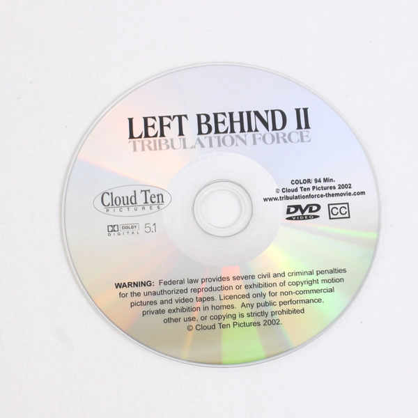 Left Behind II Tribulation Force DVD Kirk Cameron Brad Johnson Chelsea Noble