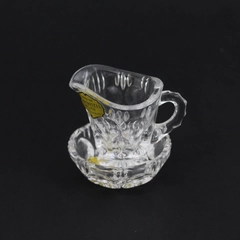 Genuine Lead Crystal Mini Pitcher And Dish Made In Germany