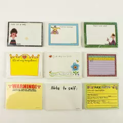 Lot of 9 Post-it Notes Cute Notes Sticky Note Pads 2.75x4 New