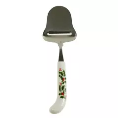 Royal Gallery Cheese Plane Porcelain Handle Christmas Holly & Berry 10in