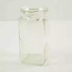 Anchor Hocking Stackable Square Glass Jar 2.75x2.75x6in Pantry