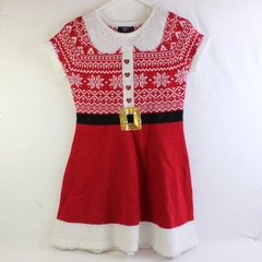 It's Our Time Knit Santa Outfit Short-Sleeve Dress Women's Size Large
