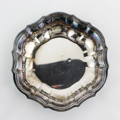 VTG Oneida Silver Plate Scalloped Rim 8" Round Candy Fruit Bowl 