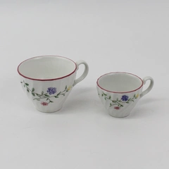 Vintage Johnson Brothers Summer Chintz Coffee Cup and Demitasse Coffee Cup