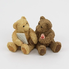 Vintage Goebel Paw Prints Beau Bears Hand Painted Julian & Fiona Figurine.