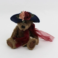 Vtg 1994-98 Boyd's Bears Plush Aunt Yvonne DuBeary 11"  W/ Hat & Scarf Tags