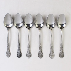 Set of 6 Rose by MSI Stainless Japan 7.5" Table Spoons