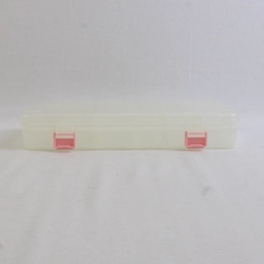 Organizer Box Clear Plastic Storage Container with Hinged Lid