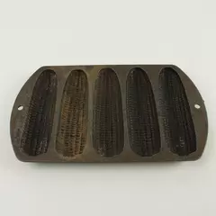 Vintage Stamped C2 Lodge 5-Stick Cast Iron Cornstick Pan