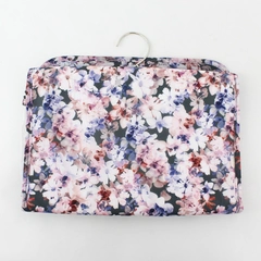 Nicole Miller Travel Valet Cosmetic Toiletry Hanging Bag 3 Pockets Floral