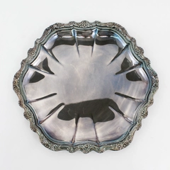Vintage International Silver Round Countess 11" Silver Plate Serving Tray 6221