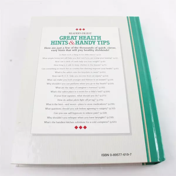 Reader's Digest Great Health Hints & Handy Tips 1994 Hardcover Book