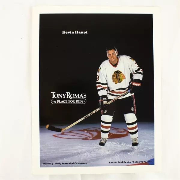 Lot of 2 Portland Winterhawks 8x10 Photos Kevin Popp & Kevin Haupt 