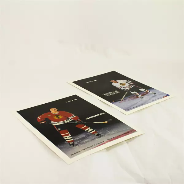 Lot of 2 Portland Winterhawks 8x10 Photos Kevin Popp & Kevin Haupt 