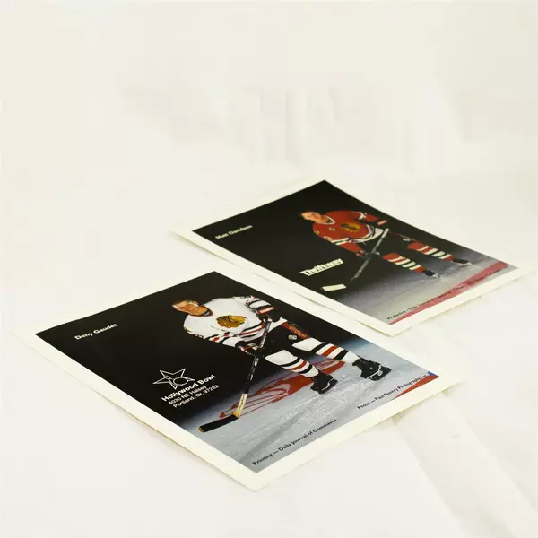 Lot of 2 Portland Winterhawks 8x10 Photos Deny Gaudet Matt Davidson