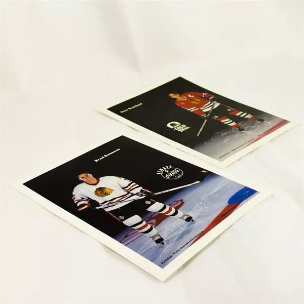 Lot of 2 Portland Winterhawks 8x10 Photos Brad Swanson Dave Scatchard
