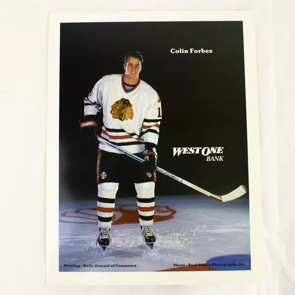 Lot of 2 Portland Winterhawks 8x10 Photos Colin Forbes & Brad Isbister