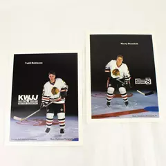 Lot of 2 Portland Winterhawks 8x10 Photos Todd Robinson Marty Standish