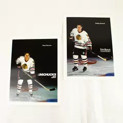 Lot of 2 Portland Winterhawks 8x10 Photos Bobby Russell Paul Herron Collectible