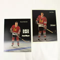 Lot of 2 Portland Winterhawks 8x10 Photos Dennis Saharchuk Jamie Black