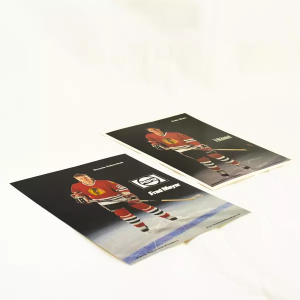 Lot of 2 Portland Winterhawks 8x10 Photos Dennis Saharchuk Jamie Black