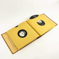 Lot of 10 78 RPM Records in Carrying Case Assorted Songs As is