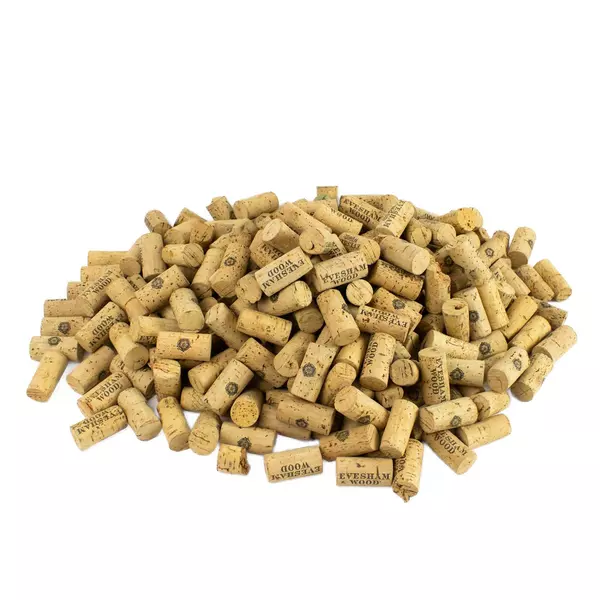 Large Lot of Used Eversham Wood Wine Corks 2 lb Crafts DIY