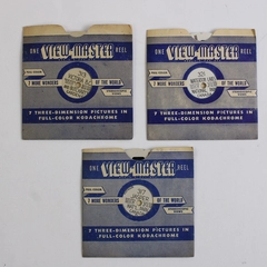 Lot of 3 View-Master Reels Jasper Park 317 Waterton Lakes 321 Victoria BC 313
