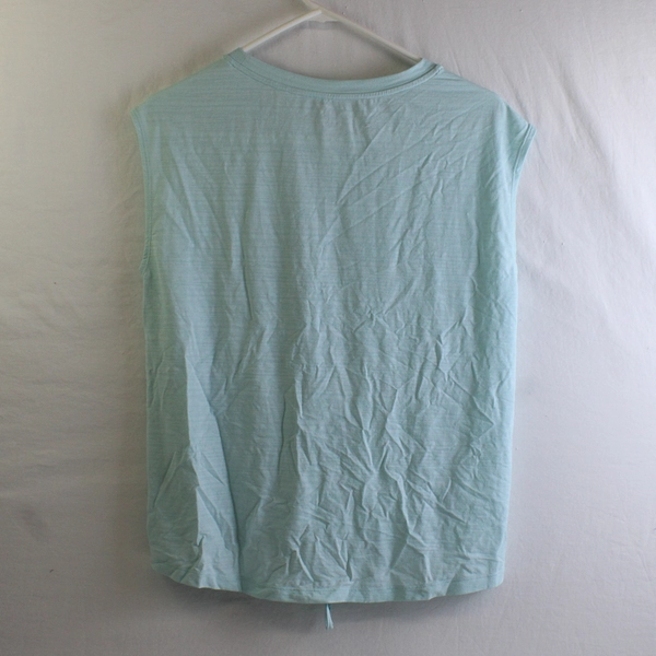 Title Nine Women’s M Mint Upland Sleeveless Sun Shirt with Drawstring Waist