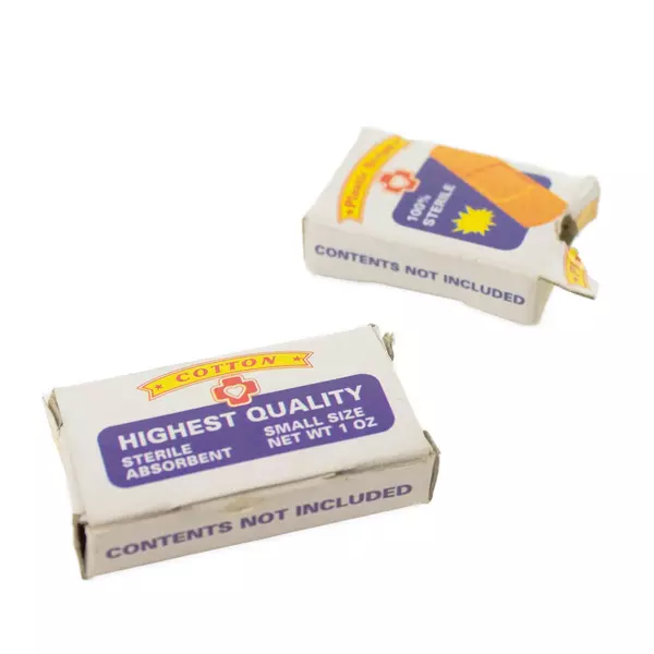 Mini Kids Doctor Kit White Case Stethoscope Syringe Tweezers Bandages