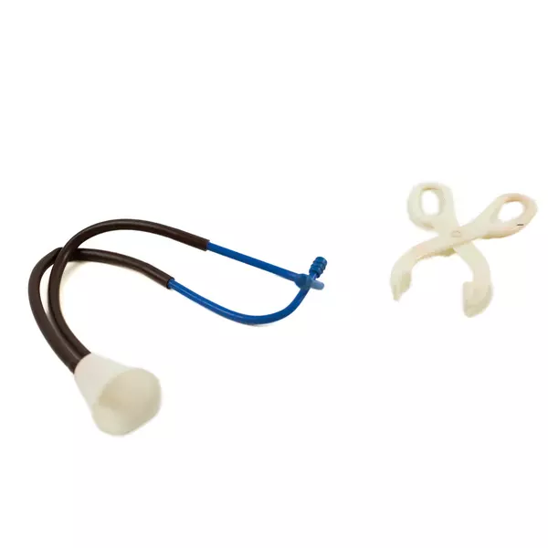 Mini Kids Doctor Kit White Case Stethoscope Syringe Tweezers Bandages