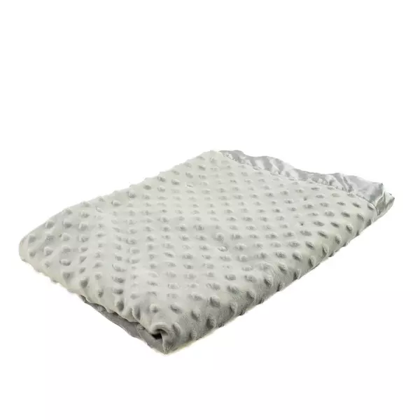 Grey Baby Blanket 30x40 Soft Lightweight Stroller Crib Lap