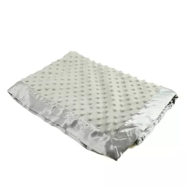 Grey Baby Blanket 30x40 Soft Lightweight Stroller Crib Lap