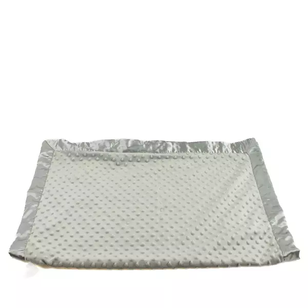 Grey Baby Blanket 30x40 Soft Lightweight Stroller Crib Lap