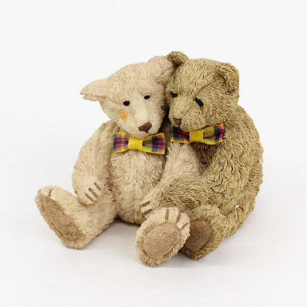 Goebel Paw Prints Beau Bears Teddy Bear Figurines Edward & Edith 