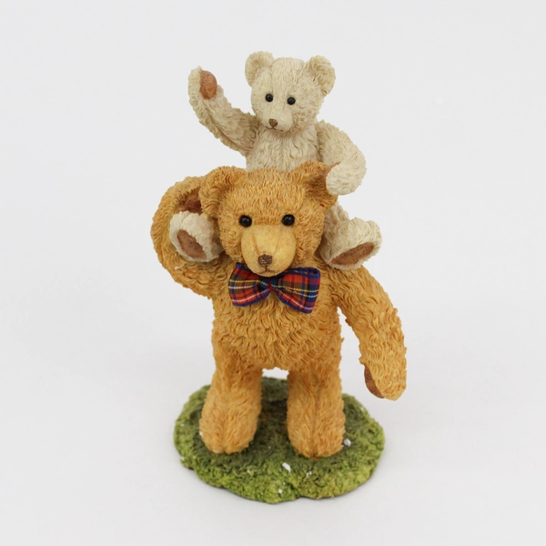 Vintage Goebel Paw Prints Beau Bears Hand Painted Melvin & Michael Figurine