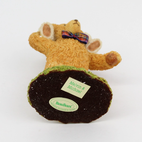 Vintage Goebel Paw Prints Beau Bears Hand Painted Melvin & Michael Figurine