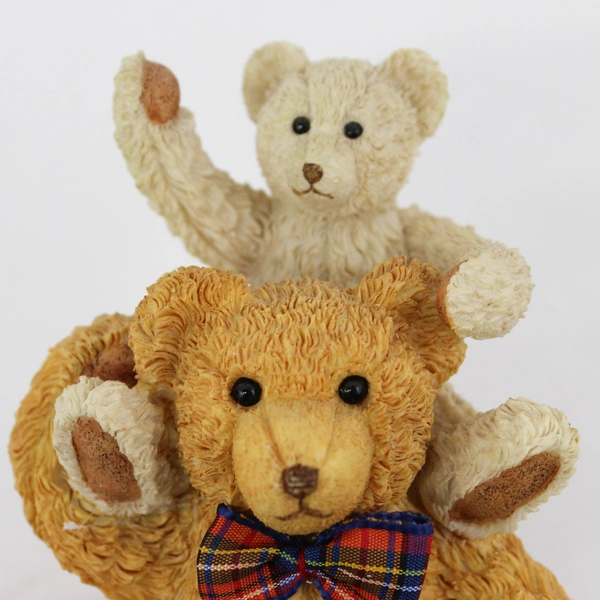 Vintage Goebel Paw Prints Beau Bears Hand Painted Melvin & Michael Figurine