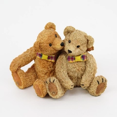 Goebel Paw Prints Beau Bears Owen & Olive Hand Painted Resin Figurine