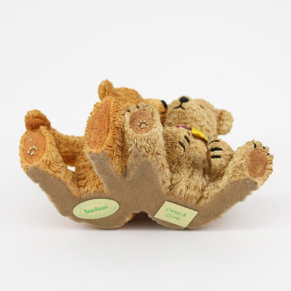Goebel Paw Prints Beau Bears Owen & Olive Hand Painted Resin Figurine