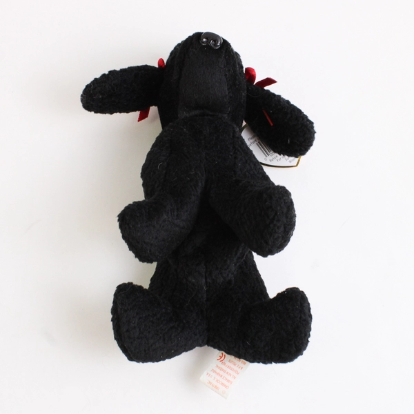 TY Beanie Babies GiGi 1998 Black Poodle Dog With Ear Tag Error 1997 Plush Toy