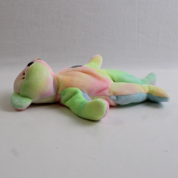TY Beanie Babies B.B. Bear 1999 Ty Dye Pastel Birthday Bear With Tag Plush Toy