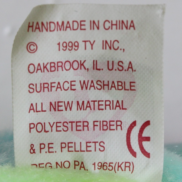 TY Beanie Babies B.B. Bear 1999 Ty Dye Pastel Birthday Bear With Tag Plush Toy