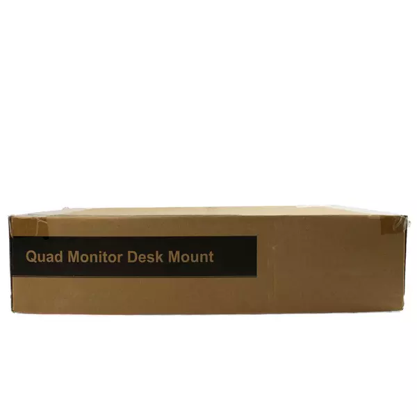 WALI Quad Monitor Desk Mount - Heavy Duty 4-Display Stand, Black